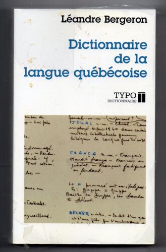 Dictionnaire De La Langue Quebecoise