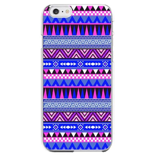 Coque rigide pour Apple iPhone 6 Plus avec impression Motifs aztèque bleu et vi