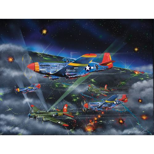 Puzzle Pièces Xxl - Night Fighters - Les Aviateurs De Tuskegee - Puzzle 500 Pièces