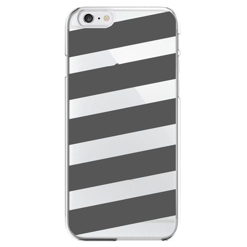 Coque Rigide Pour Apple Iphone 6 Plus Avec Impression Motifs Bandes Grises