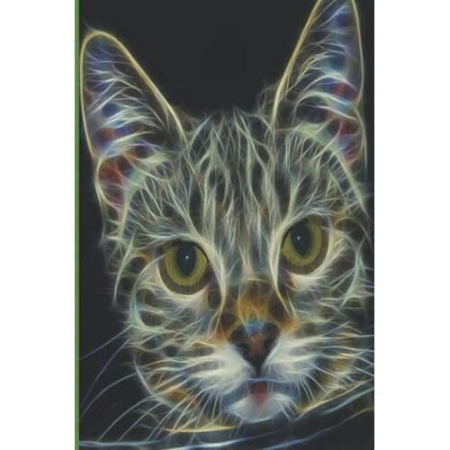Notebook: Brown Tabby Cover Design Makes This The Purrfect Gift For Any Cat Lover.: (6x9, 200 College Rule White Pages, Glossy Paperback Cover) Composition Notebook/Journal