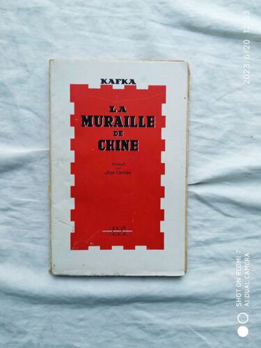 Kafka, La Muraille De Chine, Editions Pierre Seghers, Traduit Et Présenté Par Jean Carrive, 1944