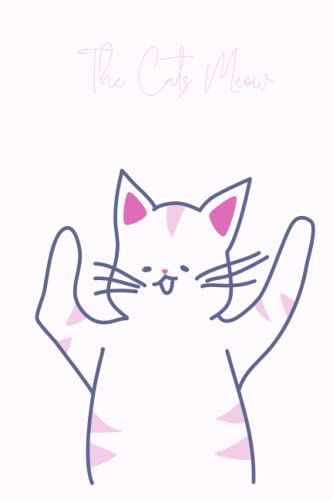 Notebook: The Cats Meow, Cute, Cat Lover Pastel Pink Journal