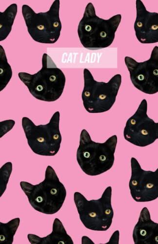 Cat Lady Notebook, An Undated A5 Lined Black Cat Notebook, Ideal Cat Notebook Gift For Women, Pink Notebook For Cat Ladies: Cute Undated Black Cat Notebook, Ideal Gift For Cat Ladies!