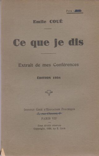 Ce Que Je Dis - Extrait De Mes Conférences