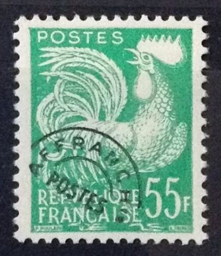 Préoblitéré Coq 55f Vert-Jaune (Impeccable N° 118) Neuf** Luxe (= Sans Trace De Charnière) - Cote 23,00 - France Année 1953 - Brn83 - N31762