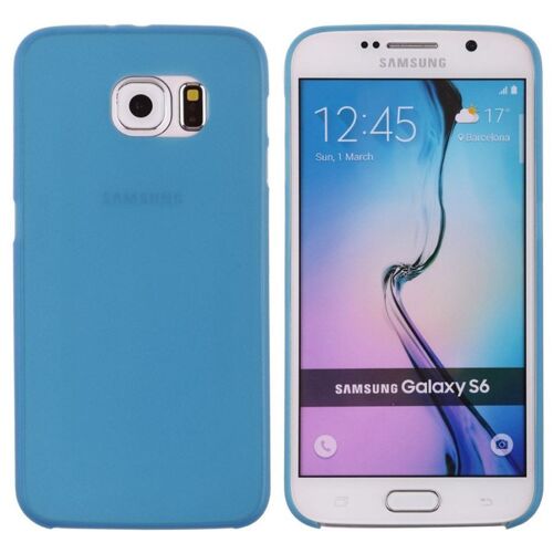 COQUE BLEU SAMSUNG S6 TRANSPARENT FINE 0.3 MM ETUI HOUSSE BUMPER FIVEDISCOUNT 