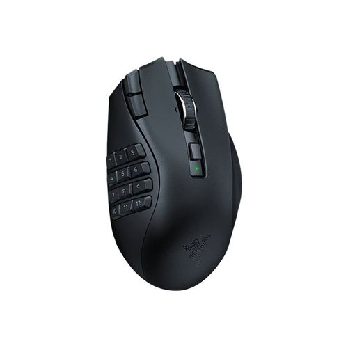 Razer Naga V2 HyperSpeed - Souris - ergonomique - pour droitiers - optique - 21 boutons - sans fil - Bluetooth, 2.4 GHz - récepteur sans fil USB