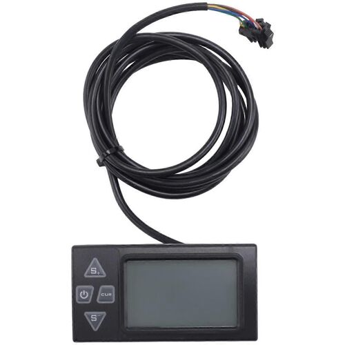Écran LCD Ebike S861 avec prise SM pour vélo électrique Panneau de commande du contrôleur BLDC noir 24V-36V