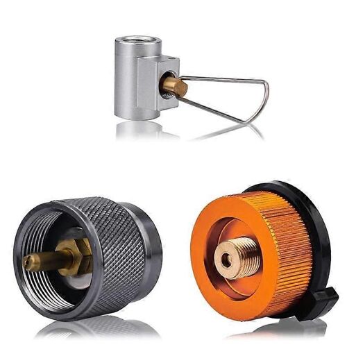 Ensemble d¿adaptateurs de recharge de cartouche de butane, convertisseur de cartouche de butane et adaptateur de recharge de gaz pour pique-de randonnée de réchaud de camping