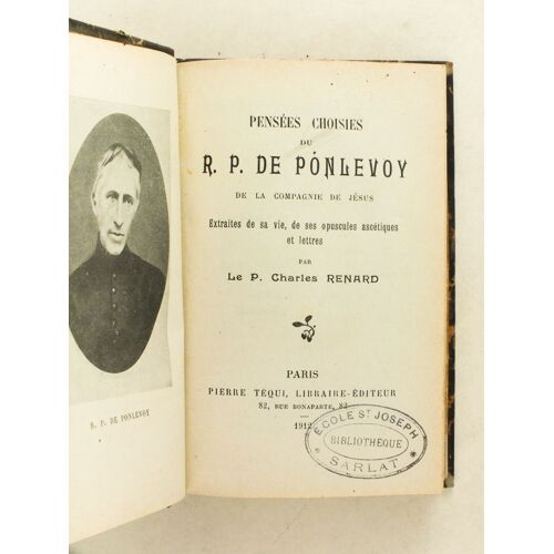 Pensées Choisies Du R.P. De Ponlevoy De La Compagnie De Jésus