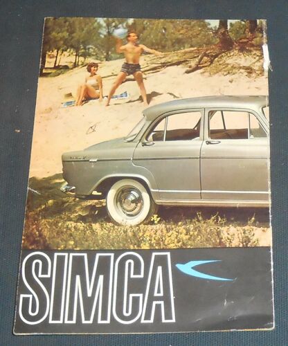 Plaquette Publicitaire De La Simca Montlhéry Spéciale