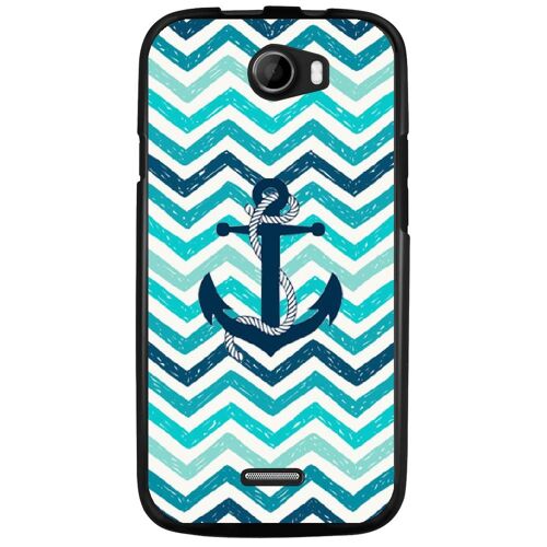 Coque Souple Pour Wiko Barry Avec Impression Motifs Ancre