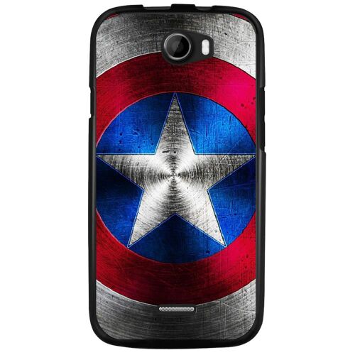 Coque Souple Pour Wiko Barry Avec Impression Motifs Bouclier Étoilé Aux Couleu