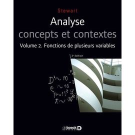Analyse Concepts Et Contextes - Volume 2, Fonctions De Plusieurs Variables