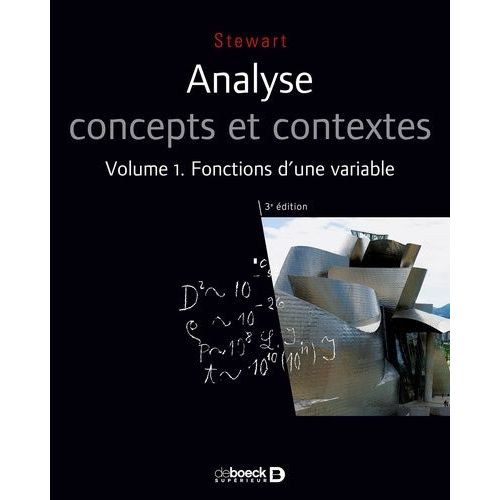Analyse Concepts Et Contextes - Volume 1, Fonctions D'une Variable