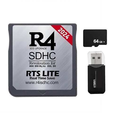 2024 R4 Carte R4 SDHC Adaptateur Carte Flash 64G 6000-en-1 pour DSL XL/LL Carte mémoire numérique sécurisée C