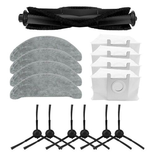 Brosse principale à rouleaux pour aspirateur Robot Xiaomi ROIDMI EVE Plus, sacs de poussière en tissu, accessoires pour aspirateur Robot, 15 pièces