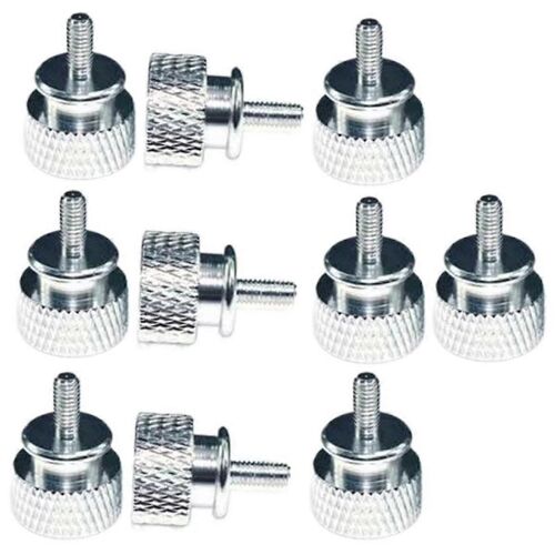 10 Pcs/Lot UNC6 -32 M3.5 Vis à Main pour Support GPU PSU Boîtier D'ordinateur Panneau Latéral Vis PC Assembler WaterCooling Argent