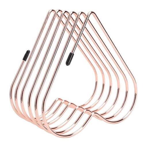 Porte-revues en métal en forme de coeur, support de dossier, support de livre rétractable, support d'enregistrement pour le bureau, organisateur de rangement