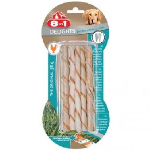 Friandise Delight 8in 1 Sticks Torsades Pro Dental 10 Pces