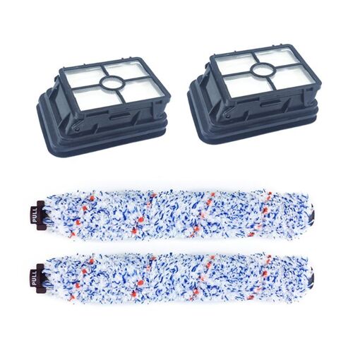 Rouleau de brosse multi surfaces 1868 + filtre, pour pièces d'aspirateur Bissell série Crosswave 1785