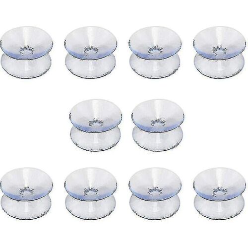 Ventouses double face compatibles avec les plateaux de table en verre, 10 ventouses sans crochet pour miroir en verre antidérapant double face multifonctionnel (20mm)