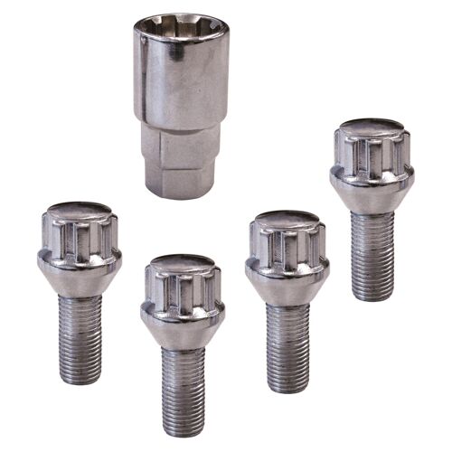 4 Vis Antivol De Roue M12x150 26mm Coniques