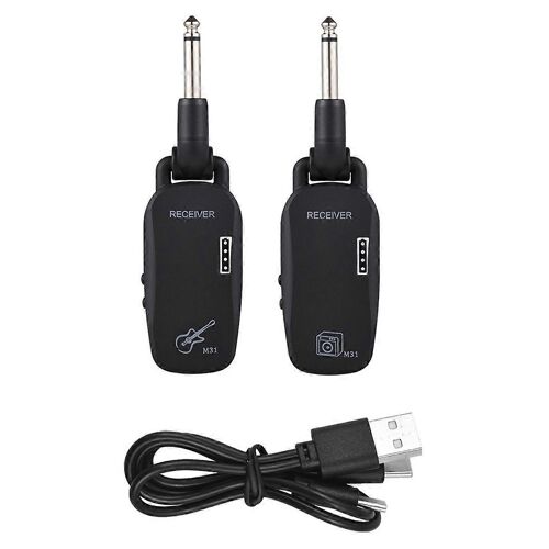 2.4G Sans Fil Guitare Basse Émetteur Récepteur Système Rechargeable Portable Audio TX et RX pour Ele