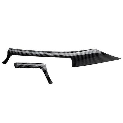 Pour-Bmw 3 Série 4 F30 F31 F32 F34 2013-2019 Garniture De Bande De Tableau De Bord Central En Fibre De Carbone + Garniture De Couvercle De Sortie D'aération Gauche