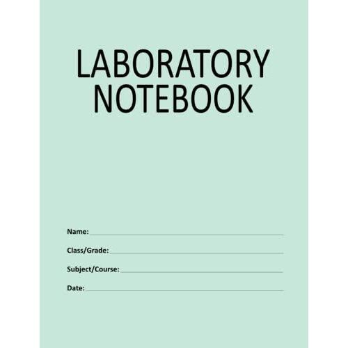 Laboratory Notebook: Lab Notebook With Page Numbers, For Applied Science, Engineering, Student Scientific Research Work, Biology, Physics, Chemistry, ... 8.5" X 11", 0.25" Grid Format - Aqua Cover