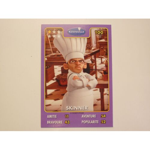 Carte Auchan Disney Pixar 100/135 "Skinner" (Ratatouille)