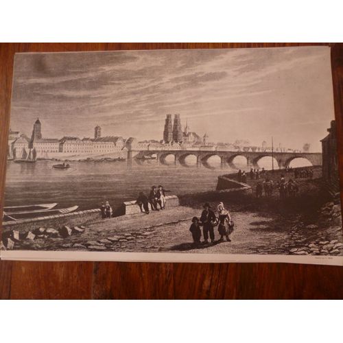 Reproduction De Gravure :Orléans Au 19ème Siècle Par C.Reiss.