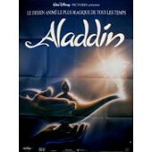 Aladdin - Walt Disney - Ron Clements - John Musker - Robin Williams - Pré-Affiche De Cinéma Pliée 60x40 Cm