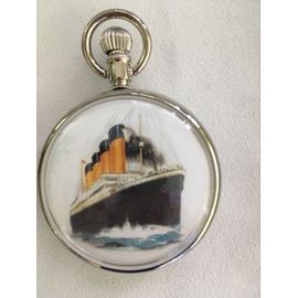 Montre A Gousset Titanic À Pile Avec Chaine Neuve