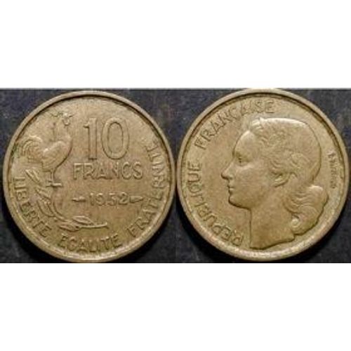10 Francs 1952 Coq Francais