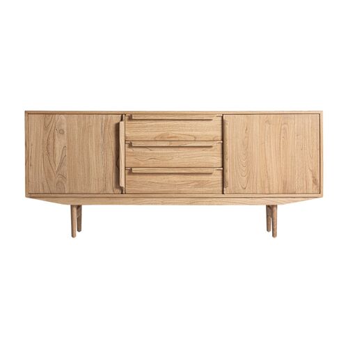 Buffet En Bois De Mindi, De Couleur Marron, 180x45x78 Cm