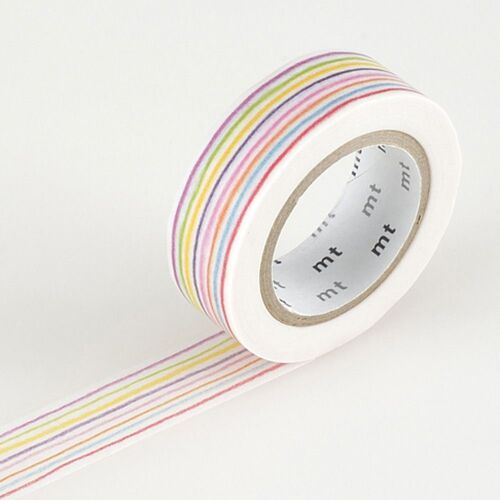 Masking Tape Mt Ex 1,5 Cm Ligne Multicolore