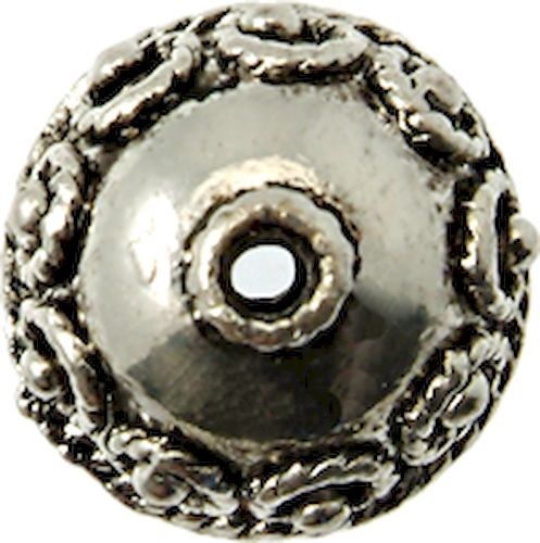 Perle Métal Ronde Ø 16 Mm Argenté