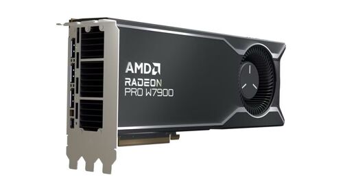 AMD Radeon Pro W7900 - Carte graphique - Radeon Pro W7900 - 48 Go GDDR6 - PCI Express 4.0 x16 (lecteur arrière) - 3 x DisplayPort, Mini DisplayPort
