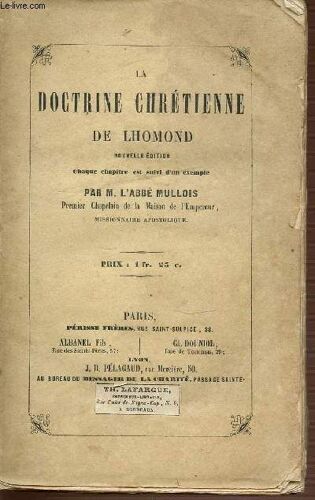 La Doctrine Chretienne De Lhomond.