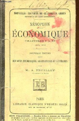 Economique Chapitres I A Xi (Texte Grec) - Xenophon - Nouvelles Editions De Classiques Grecs.