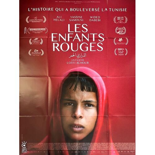 Les Enfants Rouges - Véritable Affiche De Cinéma Pliée - Format 120x160 Cm - De Lotfi Achour Avec Ali Helali, Yassine Samouni, Wided Dadebi - 2025