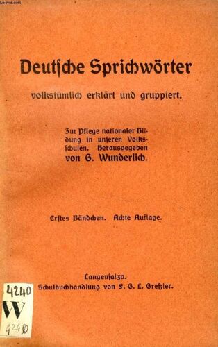 Deutsche Sprichwörter, 2 Bänden