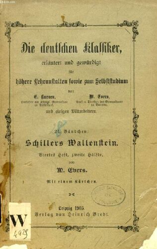 Schillers Wallenstein (Die Deutschen Klassiker, 24. Bändchen)