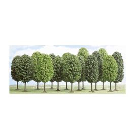 Modélisme : Végétation - Lot De 12 Arbres Feuillus-Busch