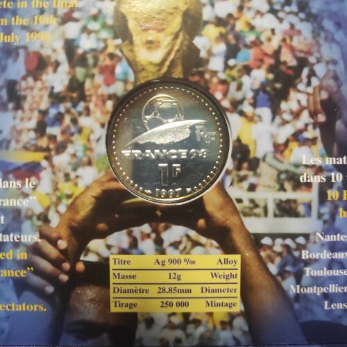 Rare Coffret 1 Franc Coupe Du Monde 98