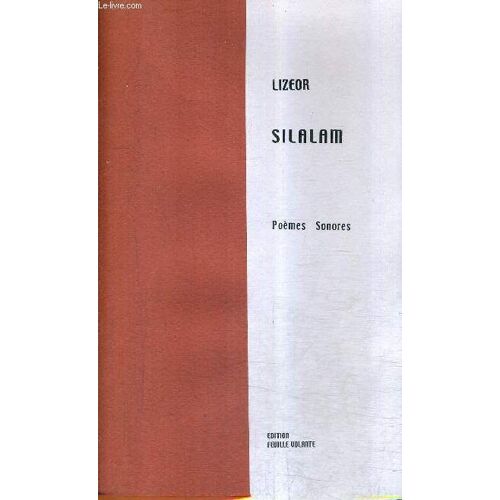 Silalam - Poemes Sonores - Envoi De L'auteur.