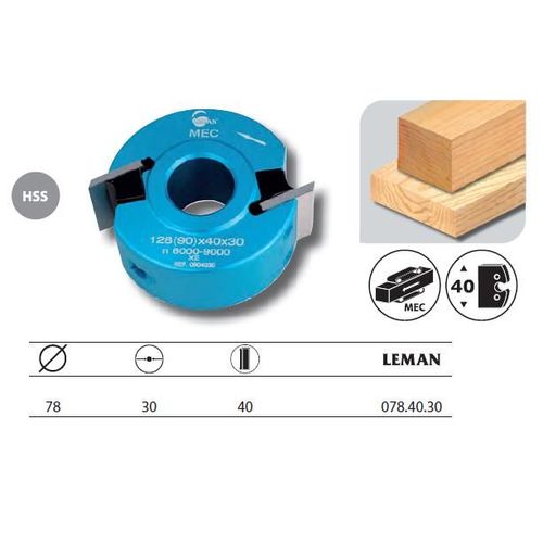 Leman - Porte-outils à profiler Diamètre 78 mm haut. 40 mm - 078.40.30