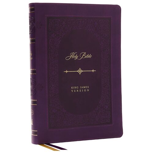 Kjv Holy Bible: Giant Print Thinline Bible, Purple Leathersoft, Red Letter, Comfort Print: King James Version (Vintage Series)